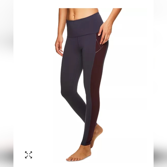 GAIAM Om High-Rise Colorblocked Leggings - Picture 1 of 10